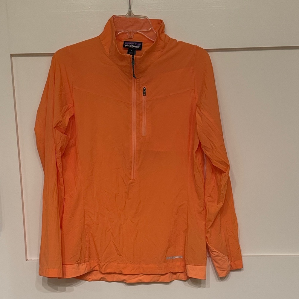 Patagonia Orange Lightweight Half-Zip Pullover
